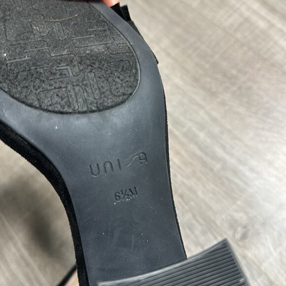 UNISA Black Cozzie Open Toe Block Heeled Sandals Women’s - Picture 11 of 12